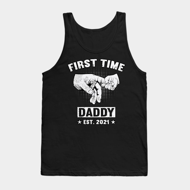 Father's Day 2021 First Time Daddy 2021 Happy Father's Day 2021 Tank Top by Charaf Eddine